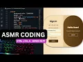 ASMR CODING - Animated Login Register Form using HTML CSS JavaScript only