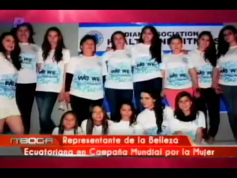 Representante de la belleza ecuatoriana en campaña mundial por la mujer