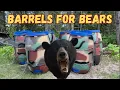 Minnesota Bear Hunting - Barrels for Bear Baiting