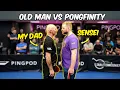 Old Man Challenges Pongfinity