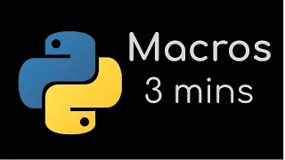 How to Make a Macro in Python with Keystrokes and Clicks in 3 Minutes Python Tutorial