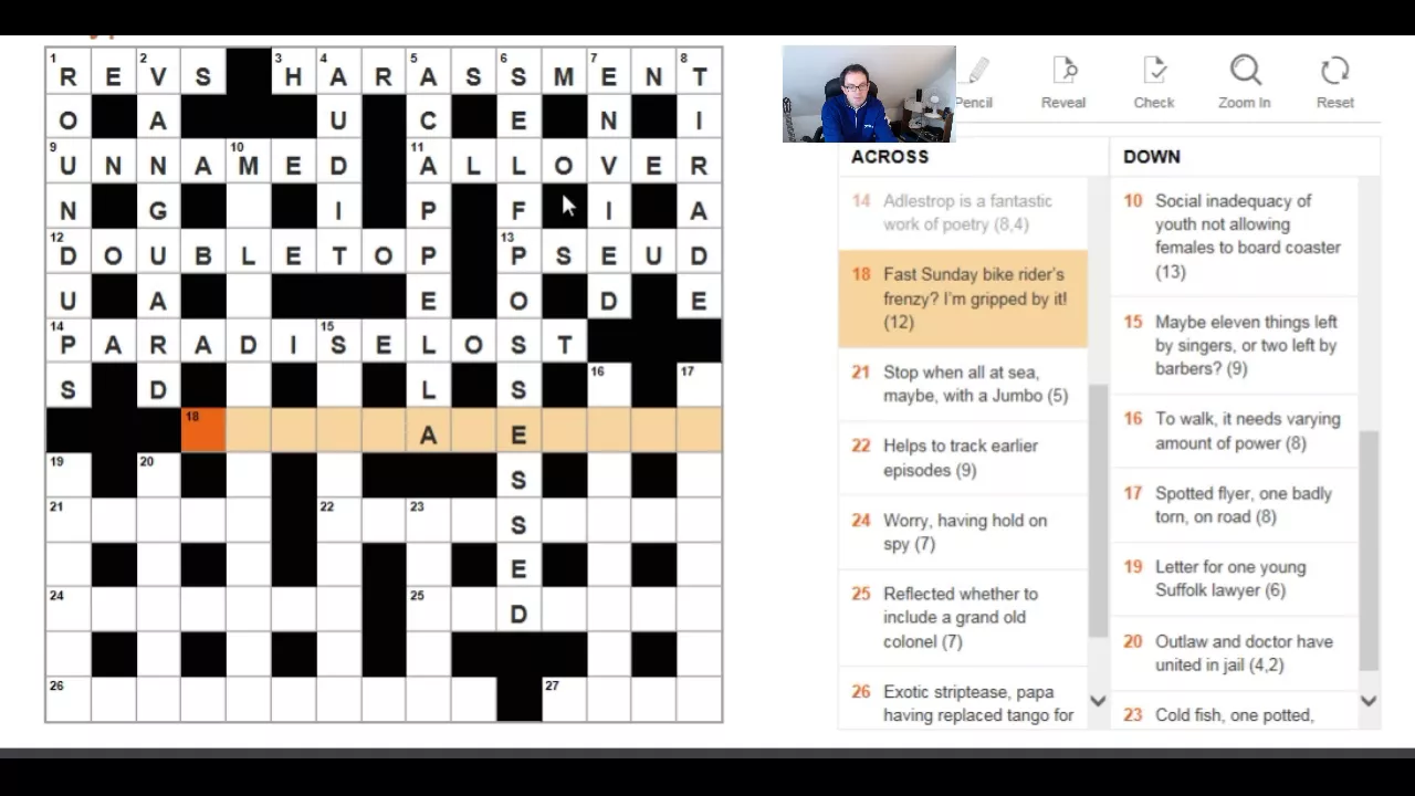 How to solve The Times crossword:  22 Dec 2017
