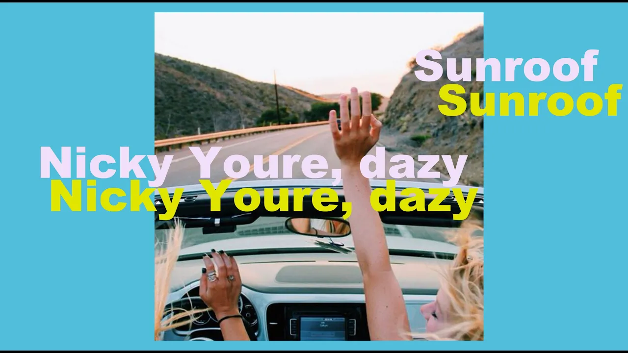 Nicky Youre, dazy | Sunroof  (lyrics)🎶