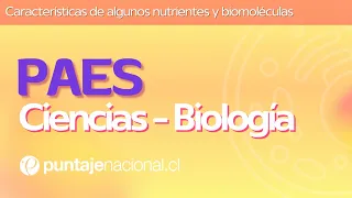PAES | Biología | Características de algunos nutrientes y biomoléculas