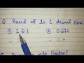 Round off to 1 Decimal Place 2 513 0 674 Class 5 Maths