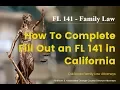 FL 141 How To Out FL 141 in California