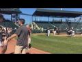 LECOM Park vantage point On the field during batting practice