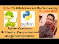 Tutorial 06 Python Operators Arithmetic Comparison and Assignment Operator