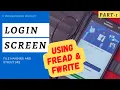 C Program to make Login screen in C Programming Use of fread and fwrite function in C Part-1
