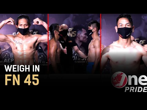 Featherweight: Jehezkiel Matindas vs Ayub | Weigh In Fight Night 45