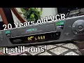 Played VCR after so many years 20 years old Panasonic VHS Old DVD players Cassette 15