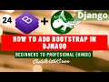 Django Tutorial - How to add Bootstrap And FontAwesome in Django Hindi