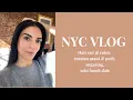 NYC VLOG new haircut and color russian manicure and pedicure sugaring and a solo lunch date