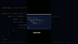 print A to Z alphabet using simple Java program