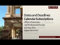 Distance Orientation - Subscription Calendars