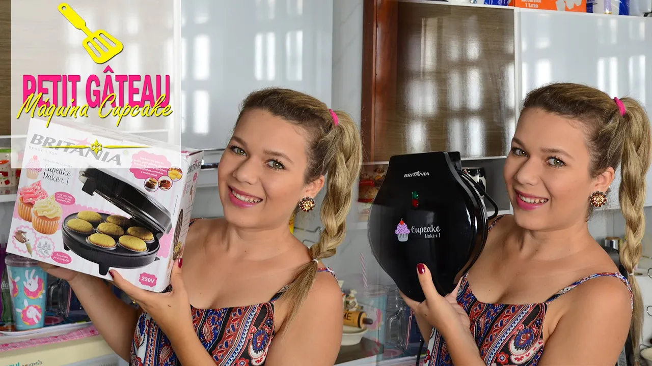 PETIT GÂTEAU NA MÁQUINA DE CUPCAKE BRITÂNIA #PINKGOURMET