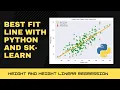 Best Fit Line in 4 Lines of Code Linear Regression with Python and SciKit-Learn