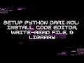 Setup Python dari Nol Install Code Editor Write Read File Library Paling Penting