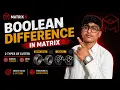 Boolean difference in matrix 9