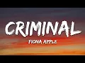 Download Lagu Fiona Apple - Criminal (Lyrics)