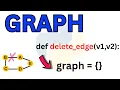 Python Program For Graph Deletion Operation Delete Edge Adjacency List Data Structure