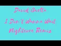 Download Lagu David Guetta I don't Wanna Wait Nightcore Remix