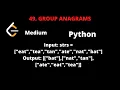 LEETCODE 49 GROUP ANAGRAMS PYTHON