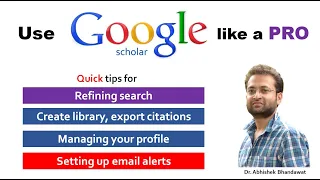 How to use google scholar like a Pro Learn about advanced features of google scholar