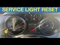Vauxhall Meriva Service light code 82 Reset procedure