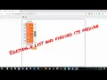 Scratch Tutorial Sorting a list and finding its median