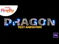 Text Animation Using Autofill v2 in After Effects ADOBE FIREFLY