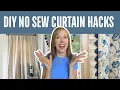 Trending DIY No Sew Window Treatments EASY Window Treatment Ideas