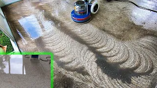 Cleaning And Restoring An Old And Abused terrazzo Floor SO SATISFYING