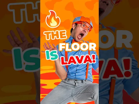 The Floor is LAVA! 🫨🌋 Can Blippi Escape in Time?! #blippi #games
