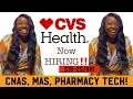 CNAs MAs Pharmacy Tech POSITIONS HIRING NOW CVS HEALTH Non-Bedside Jobs APPLY NOW