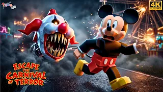 Mickey Mouse Escape The Carnival of Terror | Roblox Full Movie Game | PC 4K @ZigZagGamerPT
