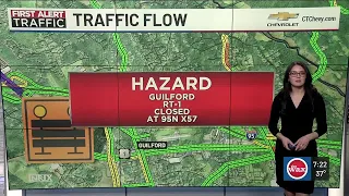 FIRST ALERT TRAFFIC Route 1 closed in Guilford due to downed wires