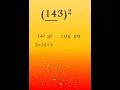 3 Digit Square Trick Maths