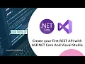 Create your first REST API with ASP NET Core And Visual Studio Part-1