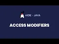 AIDE Tutorial - Java Access Modifiers
