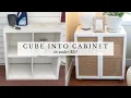 Transforming Cube Storage into Cabinet in Under 30 - DIY Hack
