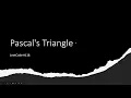 SOLVED Pascal s Triangle - LeetCode 118