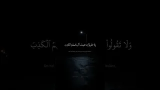 و ل ا ت ق ول وا ل م ا ت ص ف أ ل س ن ت ك م ٱل ك ذ ب محمد صديق المنشاوي سورة النحل 