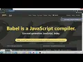 Babel Javascript Transpiler and React js