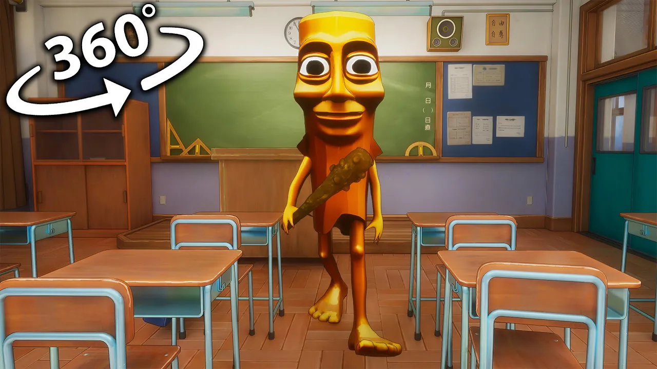 VR 360° - Tung Tung Tung Sahur In School | Meme Mayhem 4K VR 360° - Tung Tung Tung Sahur In School | Meme Mayhem 4K