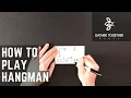 How To Play Hangman