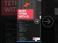 How to Make a Tetris game using p5 js - Tutorial