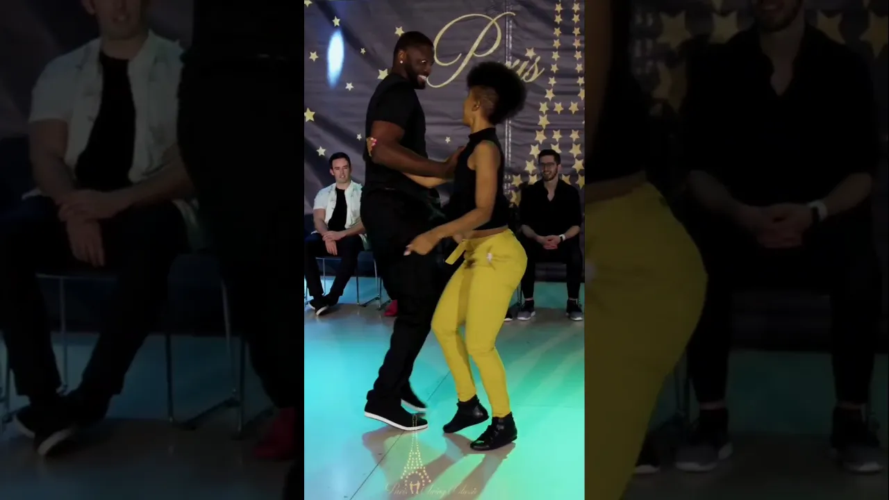 I tried to copy my tiny partner 😂 Part 3 with Tren #improv #westcoastswing