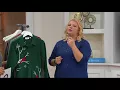 Quacker Factory Winter Birds Embroidered Fleece Jacket on QVC