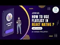 Flat List In React Native FlatList Card Components React Native Tutorial In Hindi